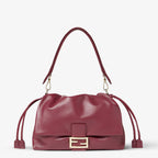 Dark red nappa leather bag