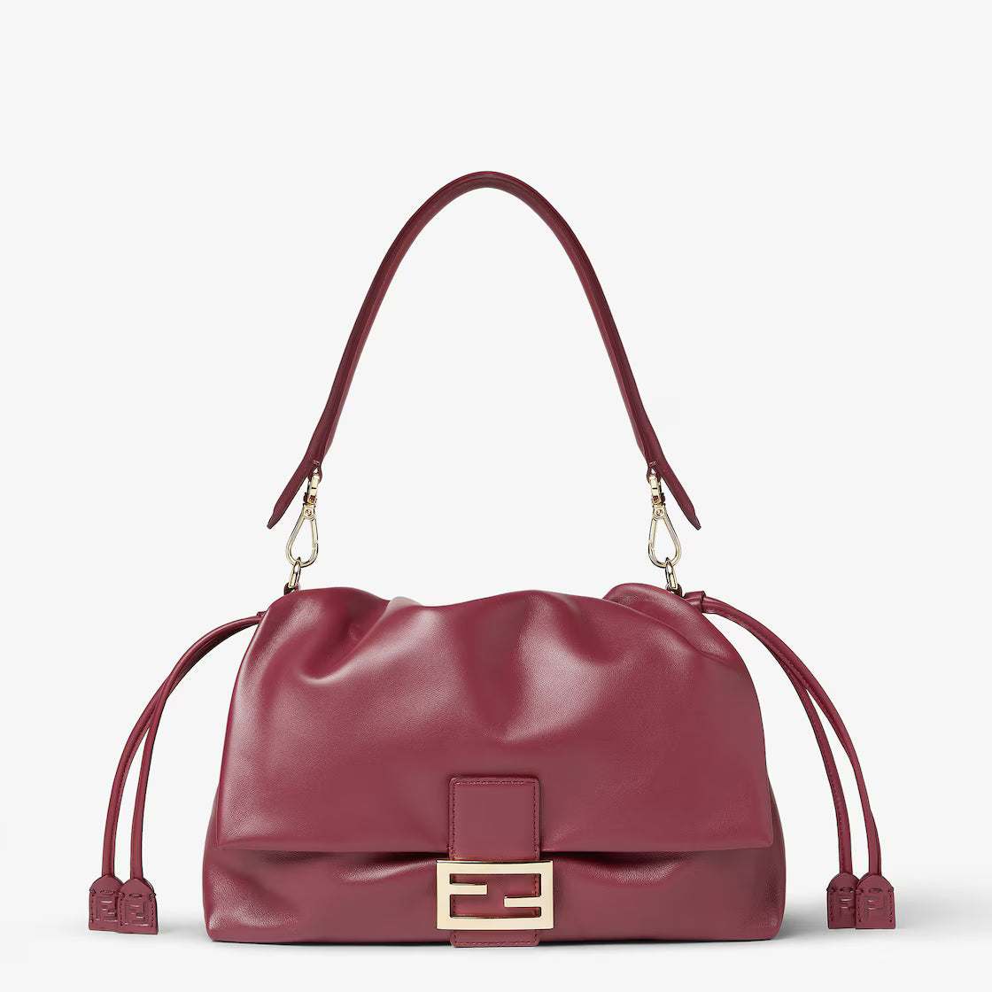 Dark red nappa leather bag