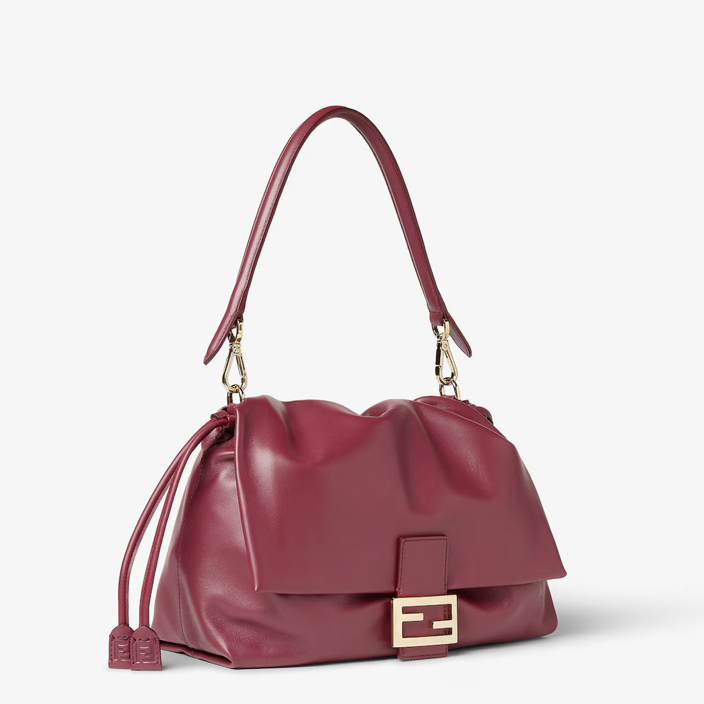 Dark red nappa leather bag