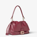 Dark red nappa leather bag