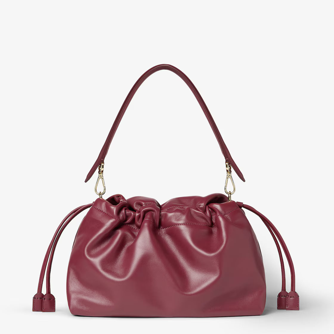 Dark red nappa leather bag