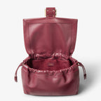 Dark red nappa leather bag