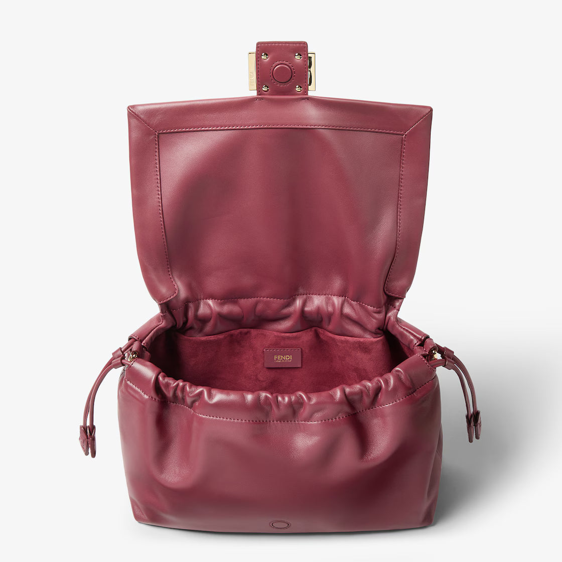 Dark red nappa leather bag