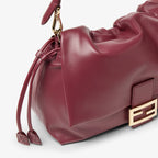 Dark red nappa leather bag
