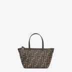 Brown FF jacquard mini bag