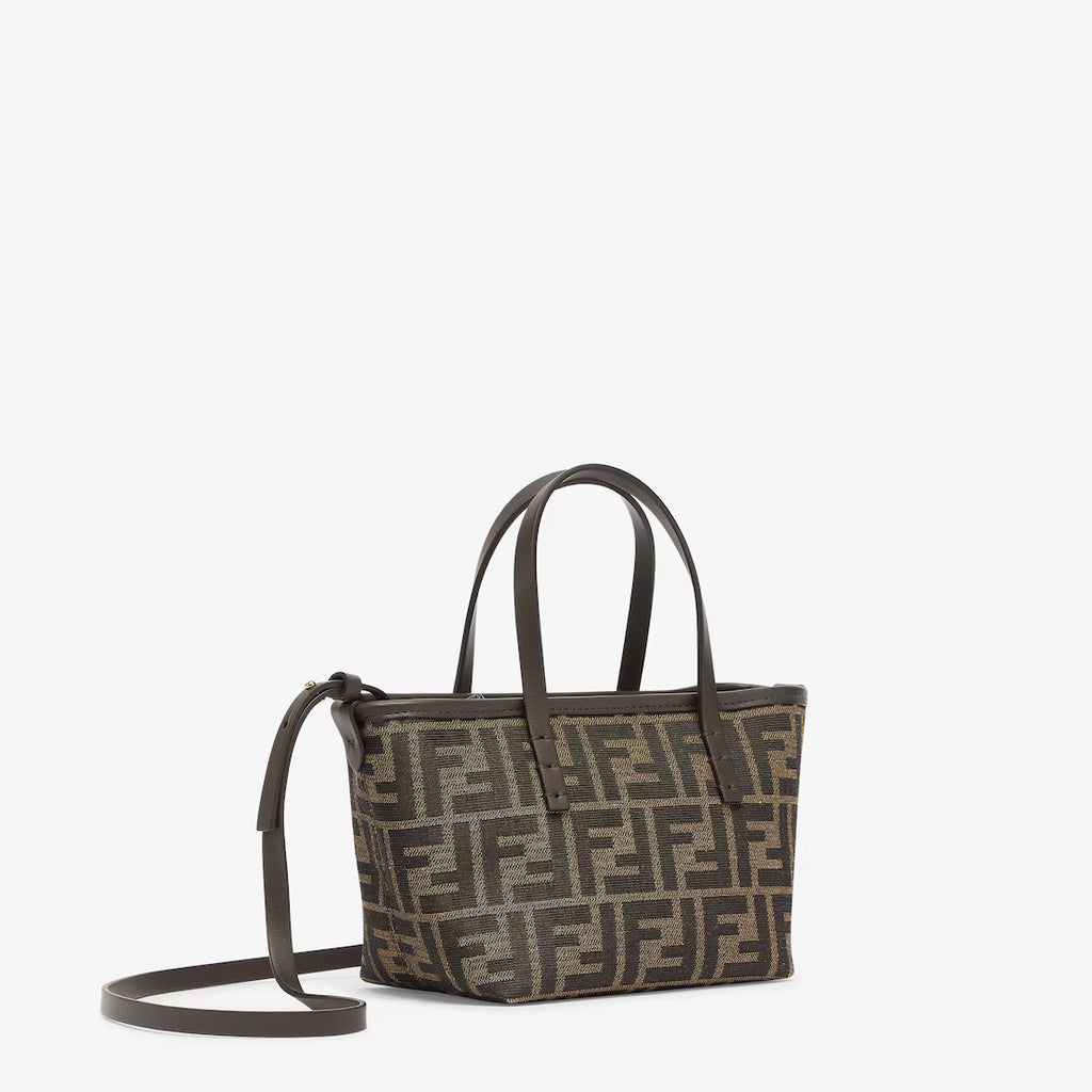 Brown FF jacquard mini bag