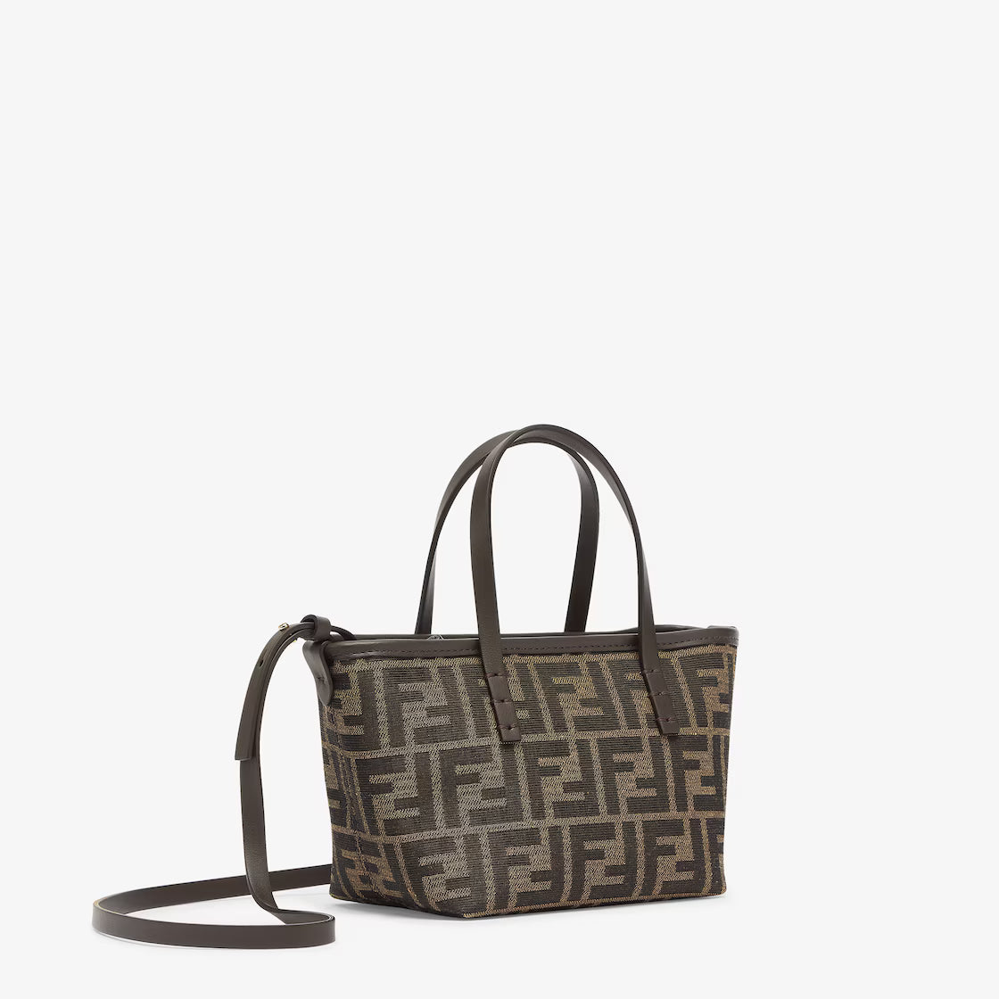 Brown FF jacquard mini bag