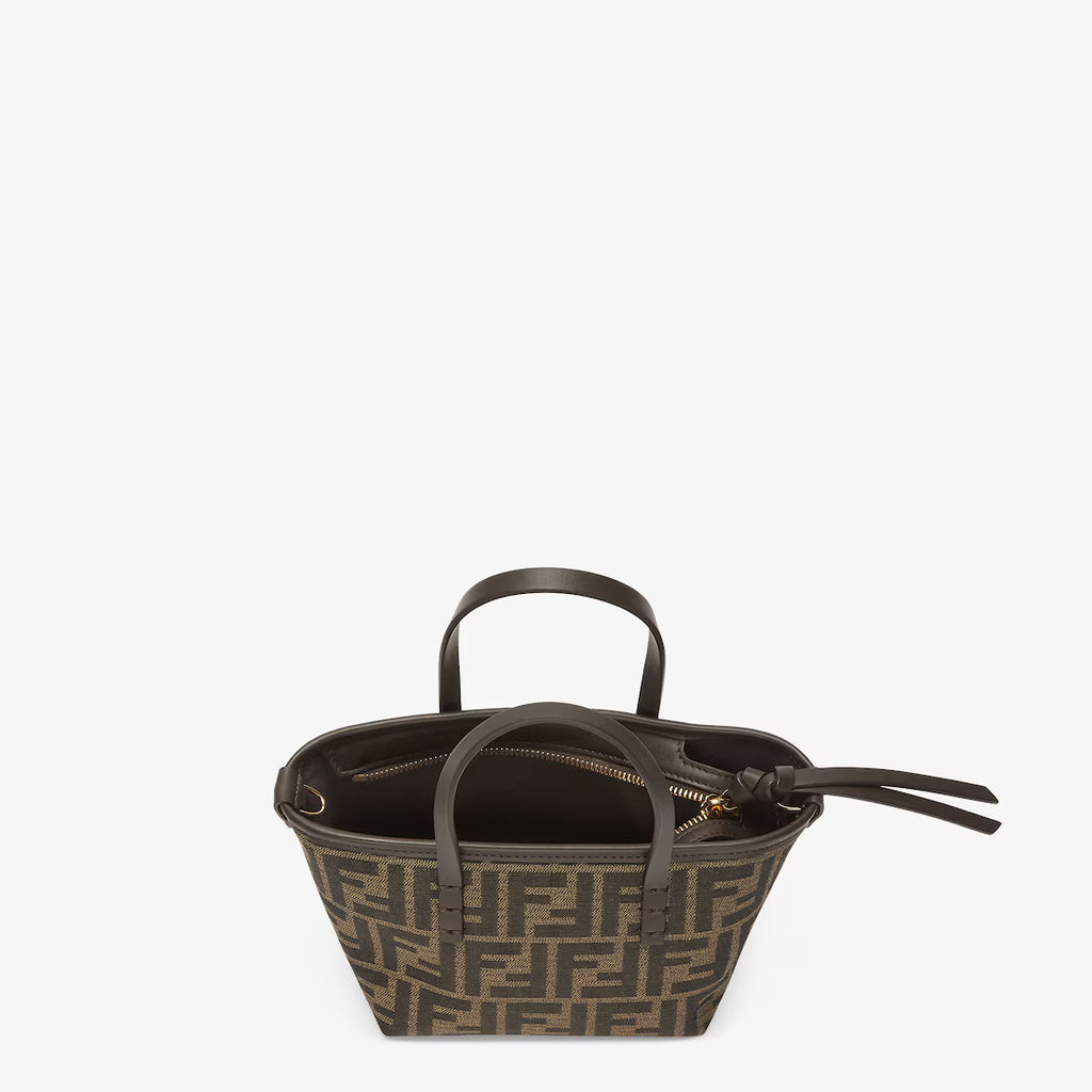 Brown FF jacquard mini bag