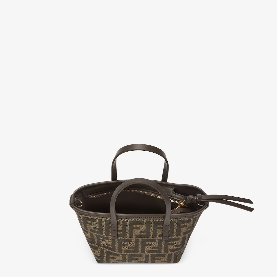 Brown FF jacquard mini bag