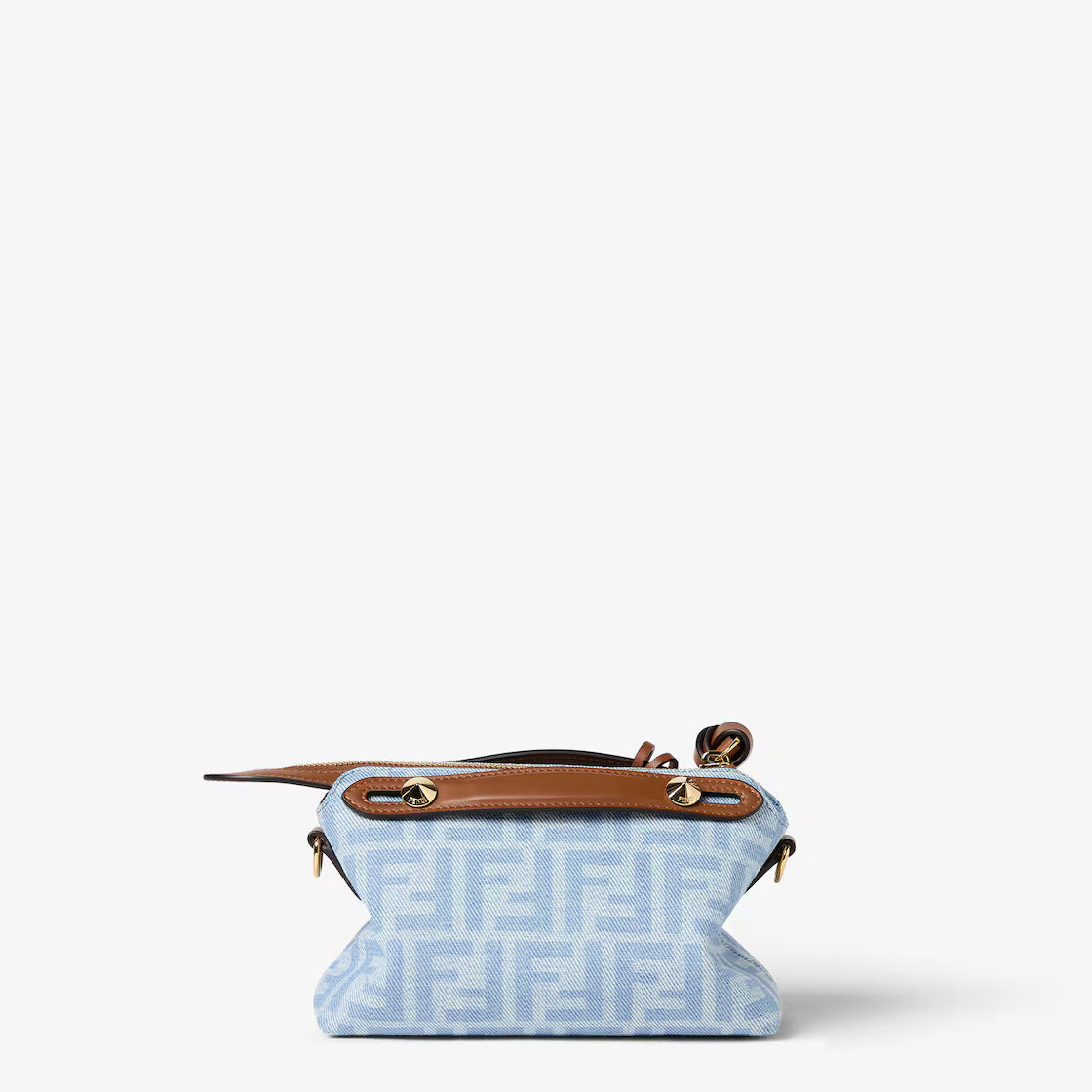 Light blue FF denim mini-bag