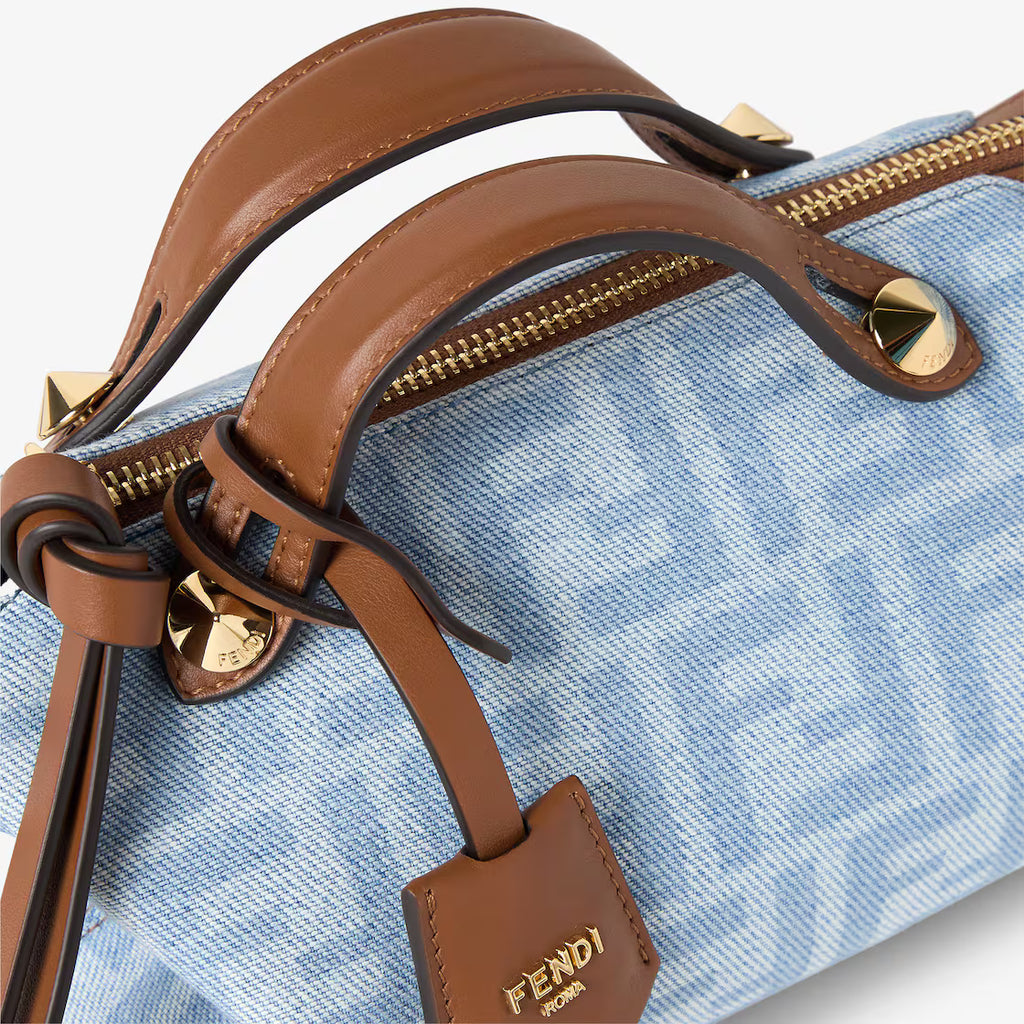 Light blue FF denim mini-bag