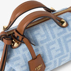 Light blue FF denim mini-bag