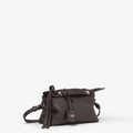 Ebony leather mini-bag