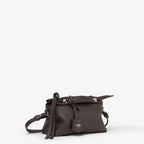 Ebony leather mini-bag
