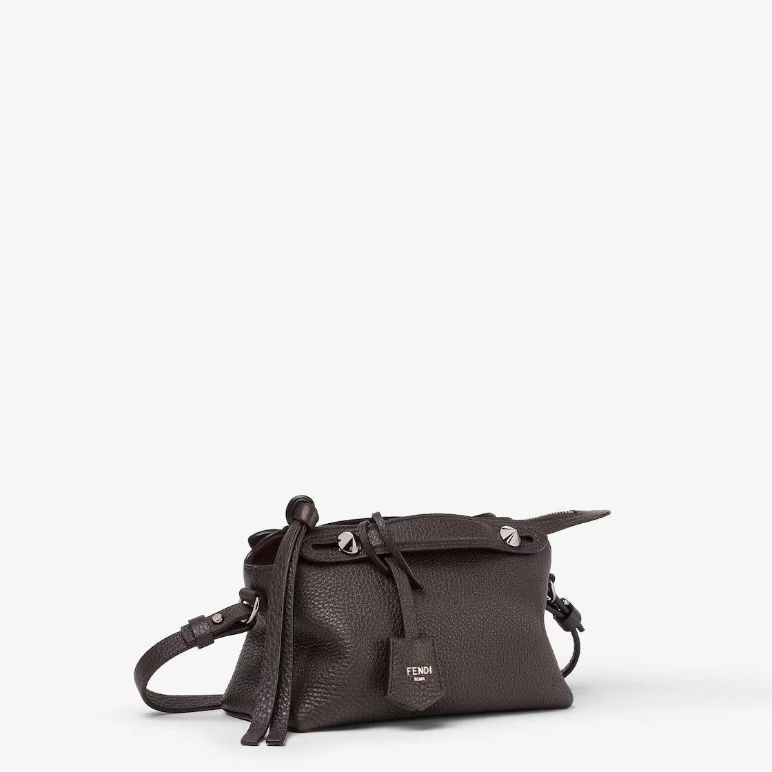 Ebony leather mini-bag