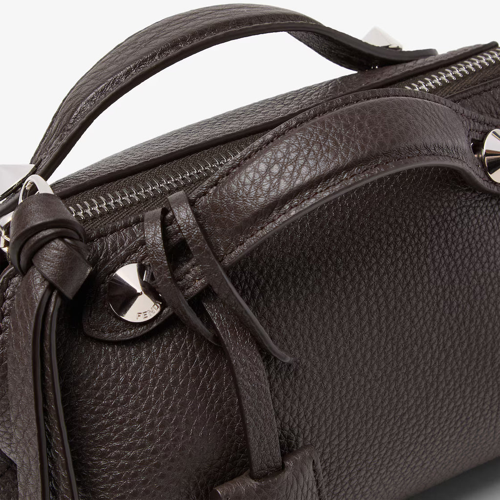 Ebony leather mini-bag