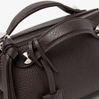 Ebony leather mini-bag
