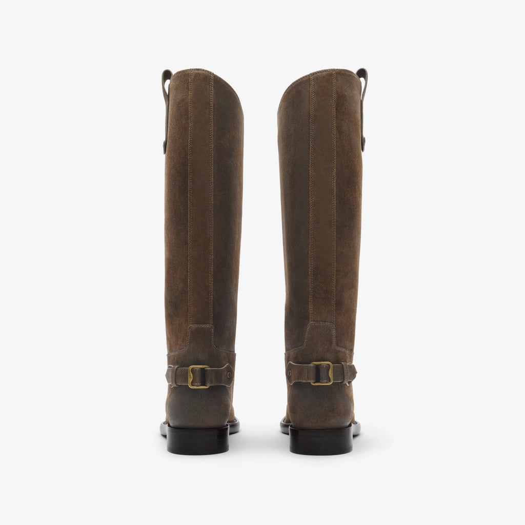 Suede Cavalier Boots