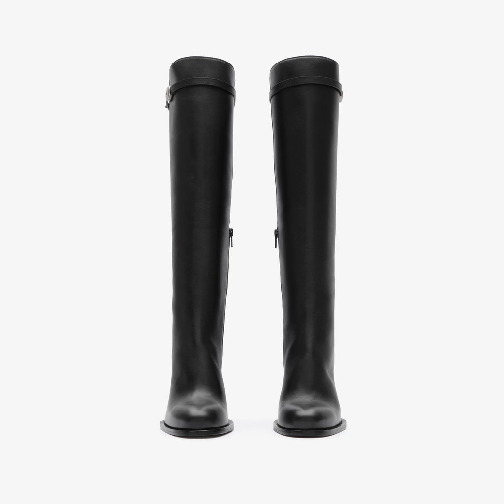 Leather Pillar Boots