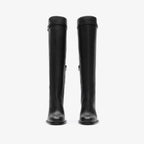 Leather Pillar Boots