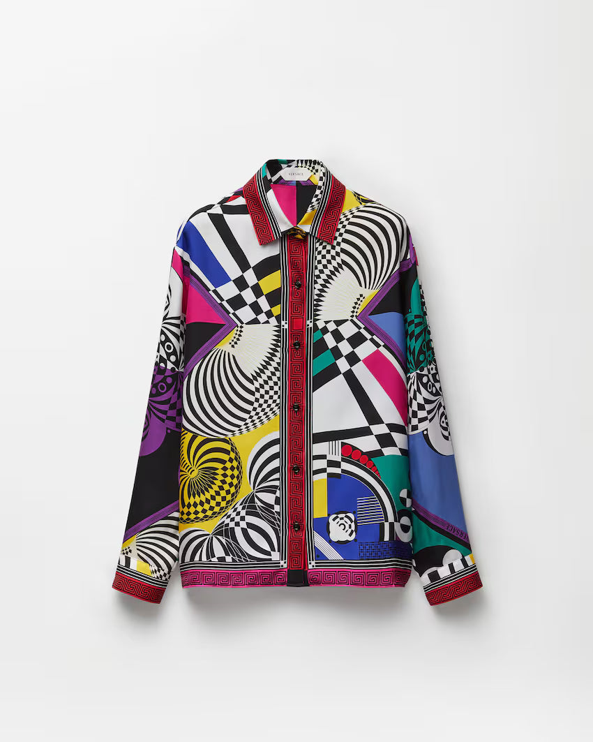 Printed Silk Twill Shirt RUNWAY DELUXE