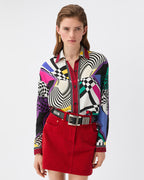 Printed Silk Twill Shirt RUNWAY DELUXE