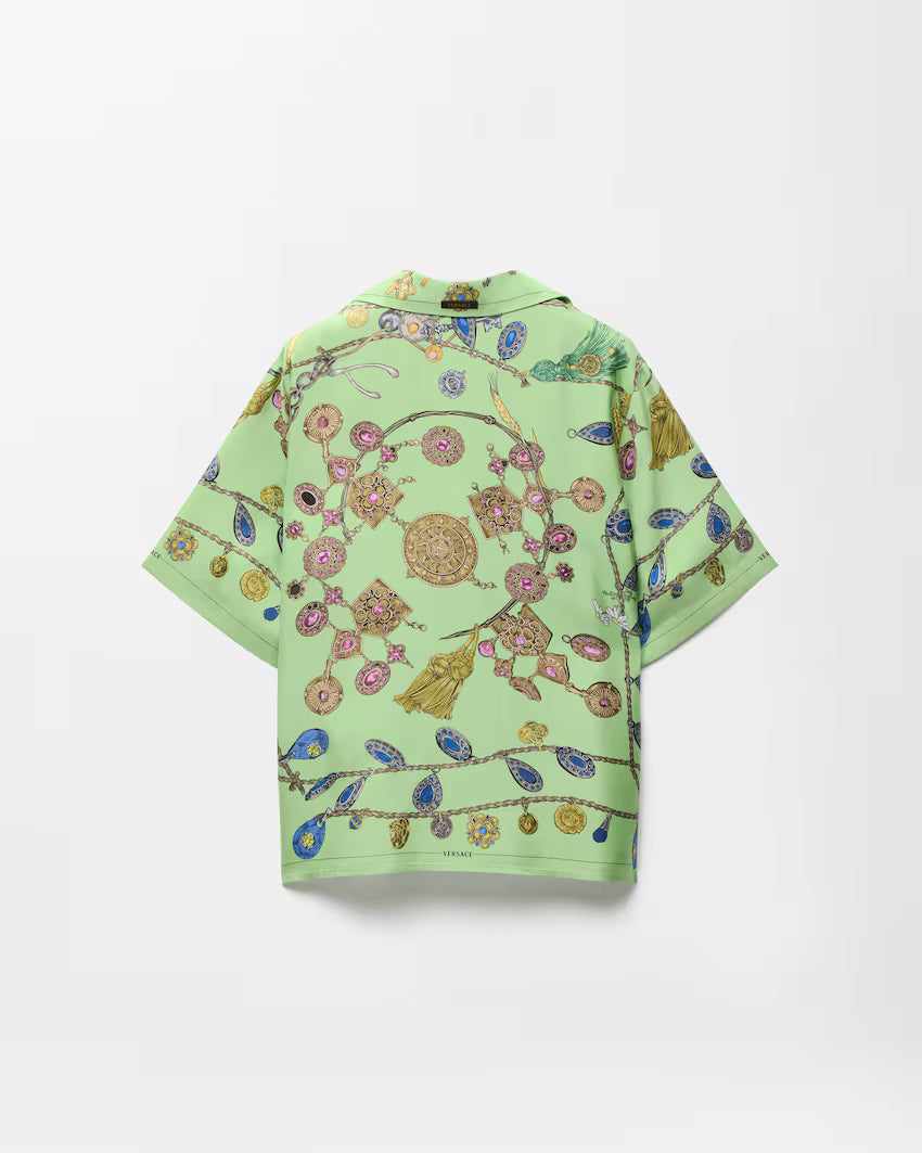 Printed Silk Twill Shirt RUNWAY DELUXE