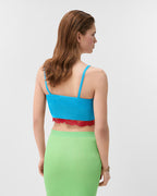 Lace-Trim Viscose-Blend Ribbed Knit Tank Top RUNWAY DELUXE