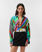 Printed Silk Twill Shirt RUNWAY DELUXE