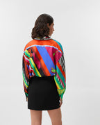 Printed Silk Twill Shirt RUNWAY DELUXE