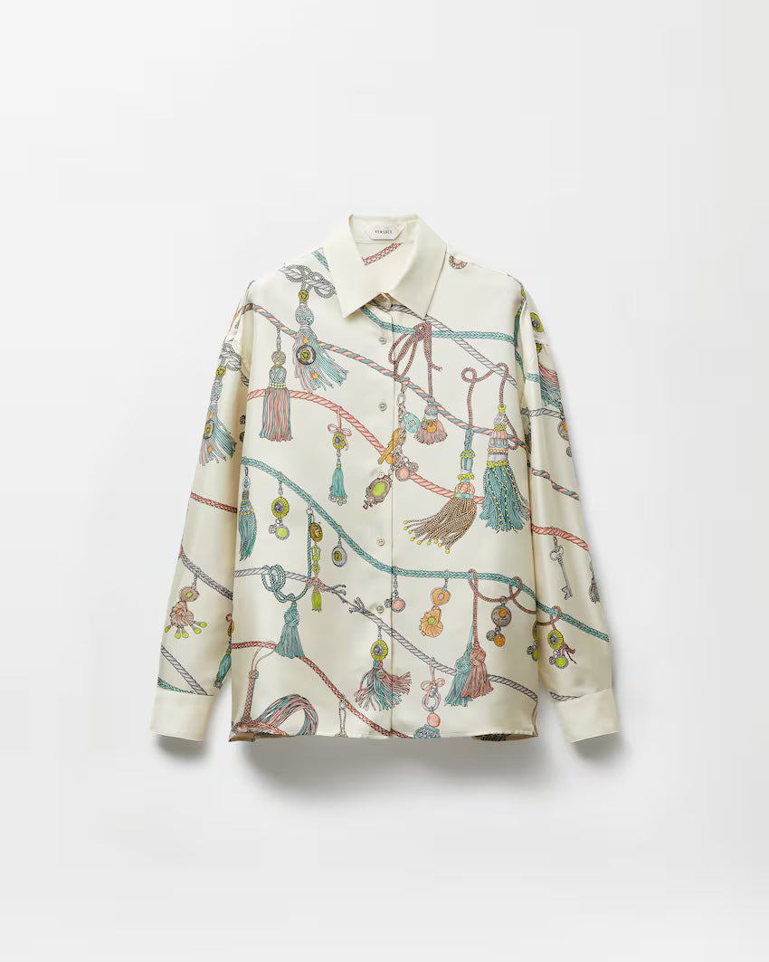 Printed Silk Twill Shirt RUNWAY DELUXE