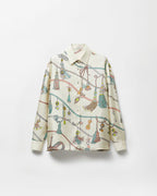 Printed Silk Twill Shirt RUNWAY DELUXE