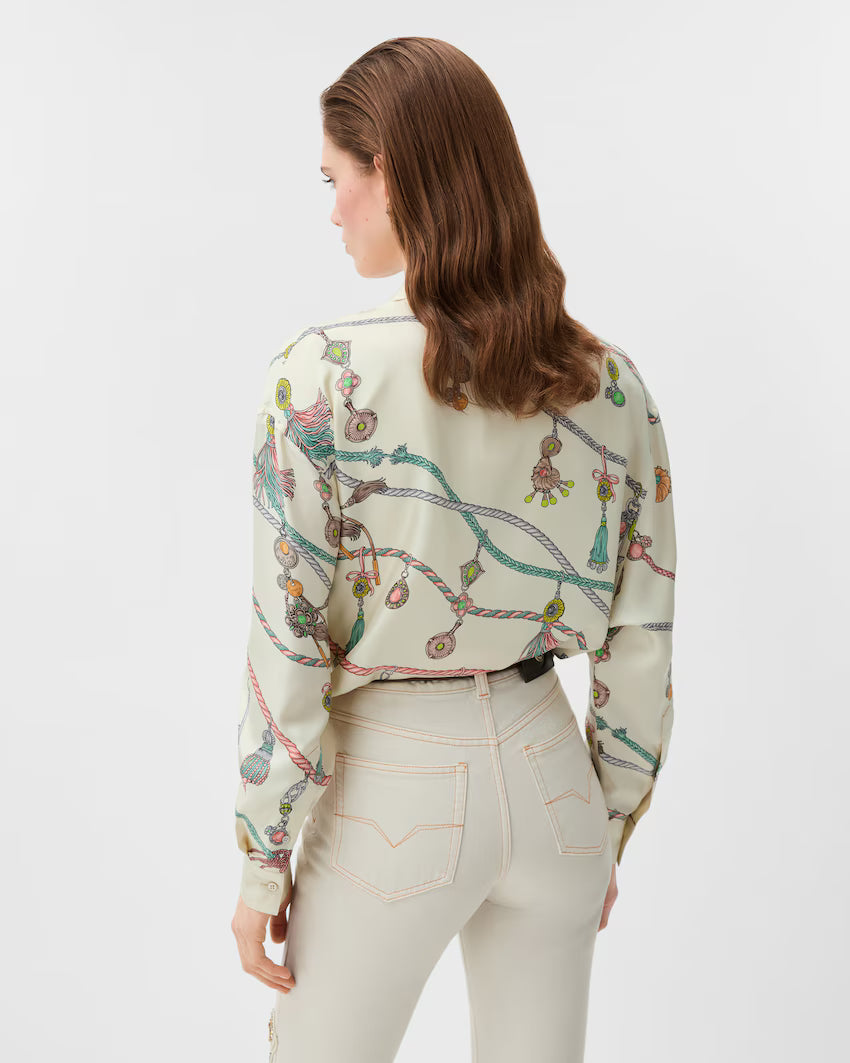 Printed Silk Twill Shirt RUNWAY DELUXE