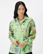Printed Silk Twill Shirt RUNWAY DELUXE