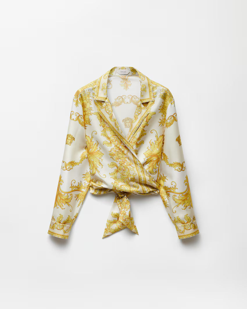 Printed Silk Twill Shirt RUNWAY DELUXE