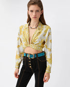 Printed Silk Twill Shirt RUNWAY DELUXE