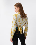 Printed Silk Twill Shirt RUNWAY DELUXE