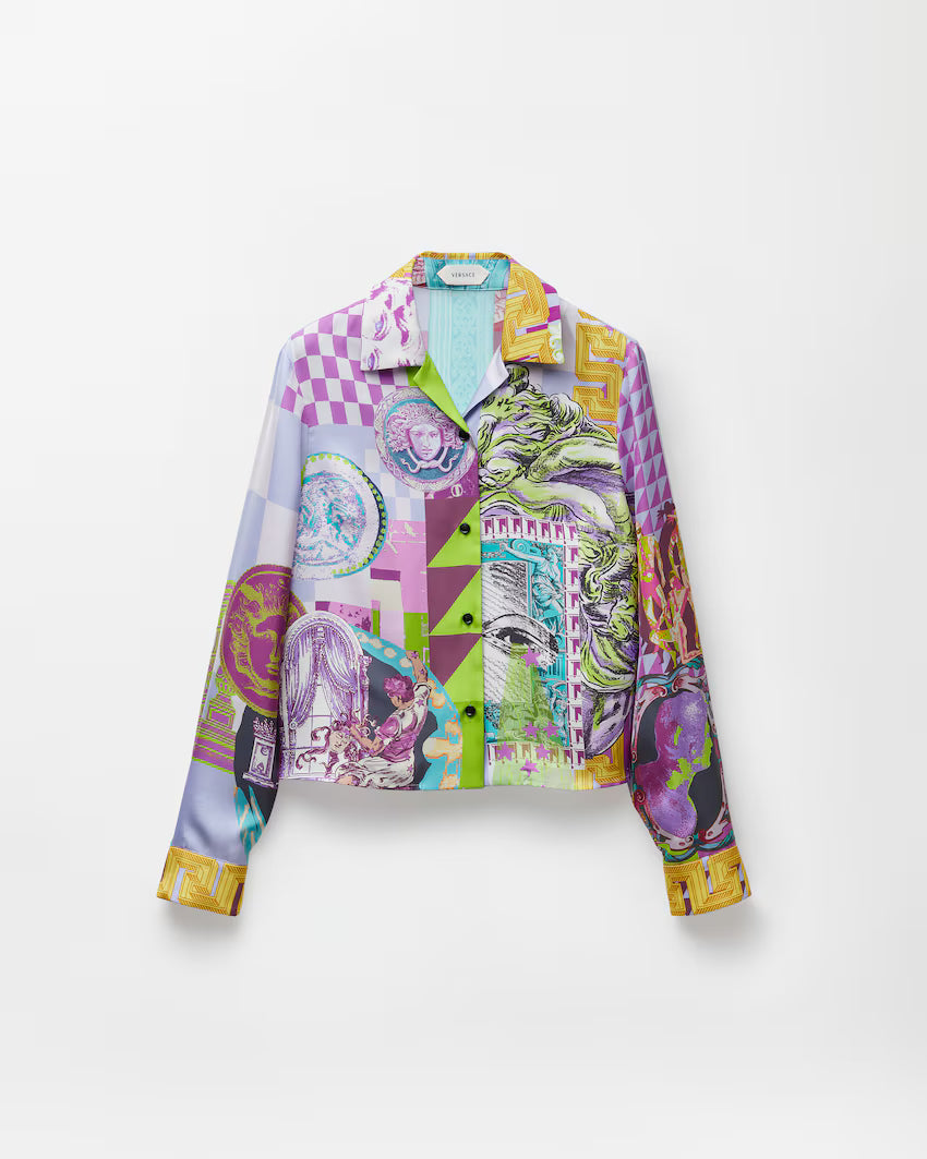 Printed Silk Twill Shirt RUNWAY DELUXE