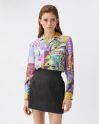 Printed Silk Twill Shirt RUNWAY DELUXE