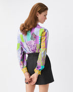 Printed Silk Twill Shirt RUNWAY DELUXE