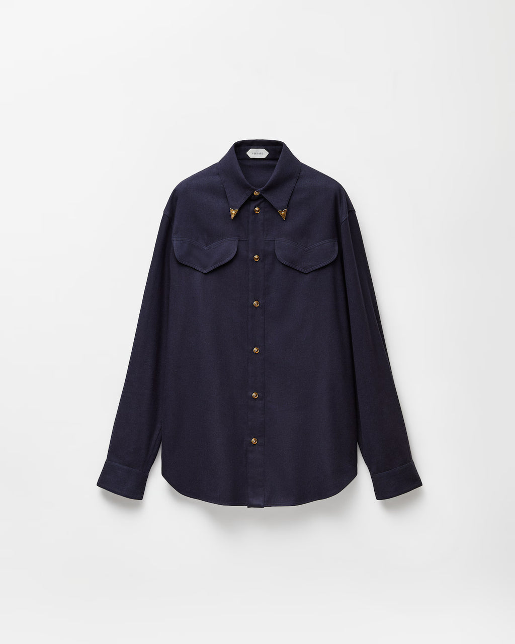 Herringbone Flannel Cotton Regular Shirt RUNWAY DELUXE