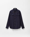 Herringbone Flannel Cotton Regular Shirt RUNWAY DELUXE