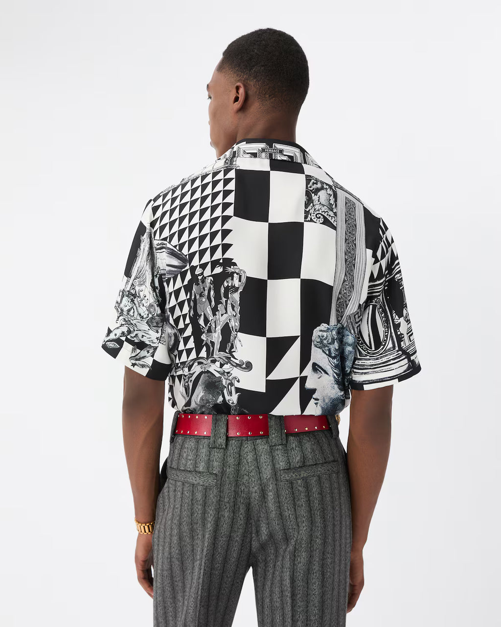 Printed Silk Twill Regular Shirt RUNWAY DELUXE