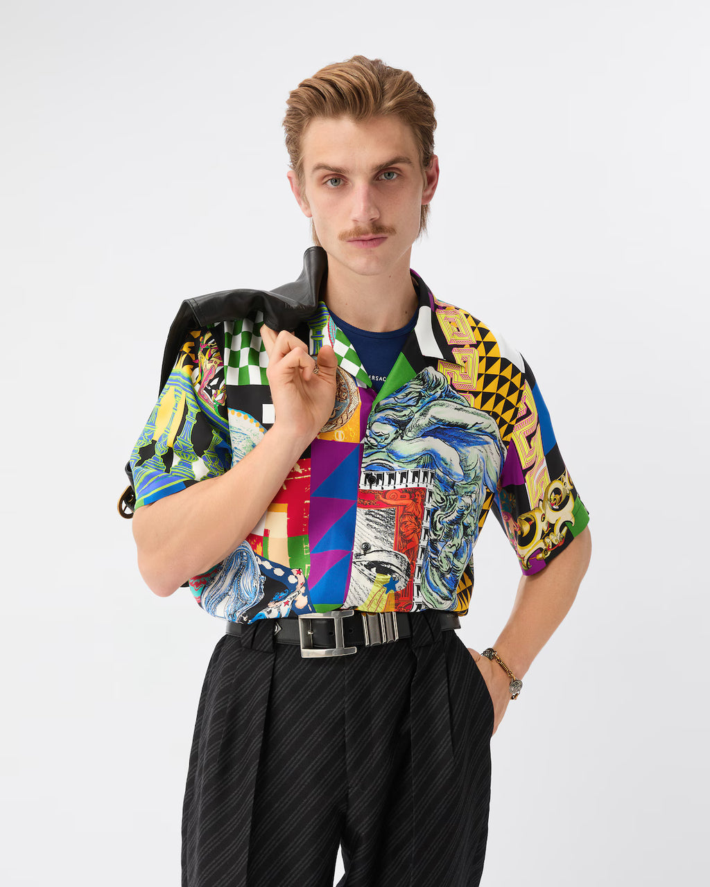 Printed Silk Twill Regular Shirt RUNWAY DELUXE
