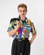 Printed Silk Twill Regular Shirt RUNWAY DELUXE