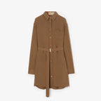 Silk Crepe de Chine Shirt Dress