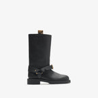 Leather Soft Saddle Low Boots