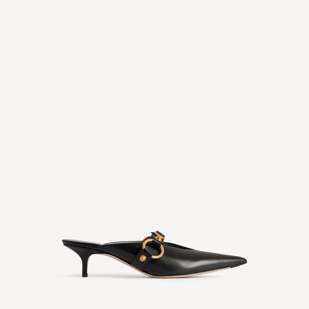 Women's City Mule in Black RUNWAY DELUXE