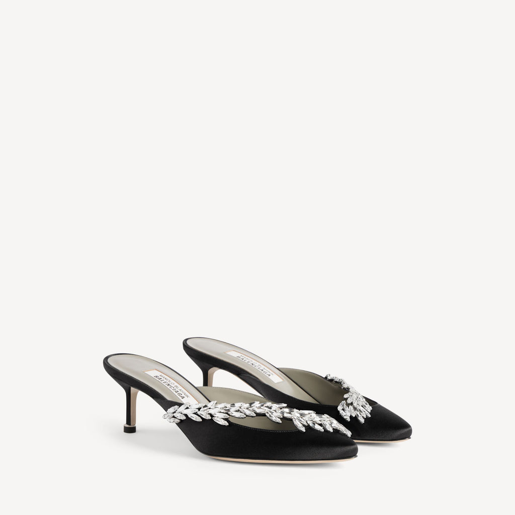 Women's Balenciaga | Manolo Blahnik Mule in Black RUNWAY DELUXE