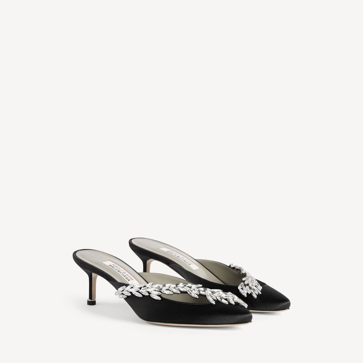 Women's Balenciaga | Manolo Blahnik Mule in Black RUNWAY DELUXE